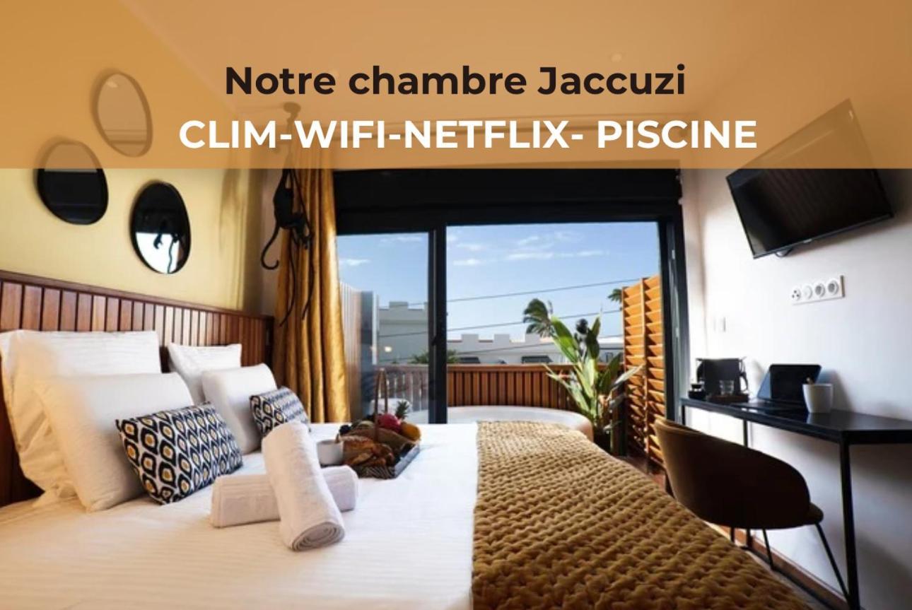 Maison Le Patio Jacuzzi Saint-Denis Bagian luar foto